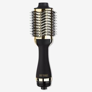 Gold and Black Oval Hair Brush